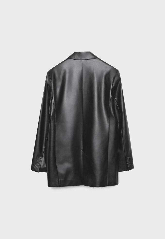 Blazer in Regular Fit mit Lederoptik Blazer in Regular Fit mit Lederoptik