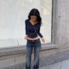 Bluse mit Knöpfen Bluse mit Knöpfen