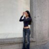 Bluse mit Knöpfen Bluse mit Knöpfen