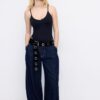 Bodysuit mit V-Ausschnitt und Trägern