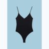 Bodysuit mit V-Ausschnitt und Trägern