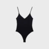Bodysuit mit V-Ausschnitt und Trägern