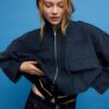 Bomberjacke aus Kunstwildleder Bomberjacke aus Kunstwildleder