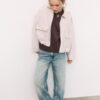 Bomberjacke aus Kunstwildleder