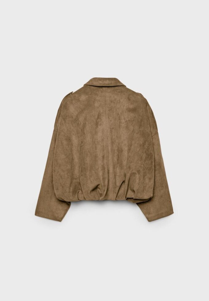 Bomberjacke aus Kunstwildleder Bomberjacke aus Kunstwildleder