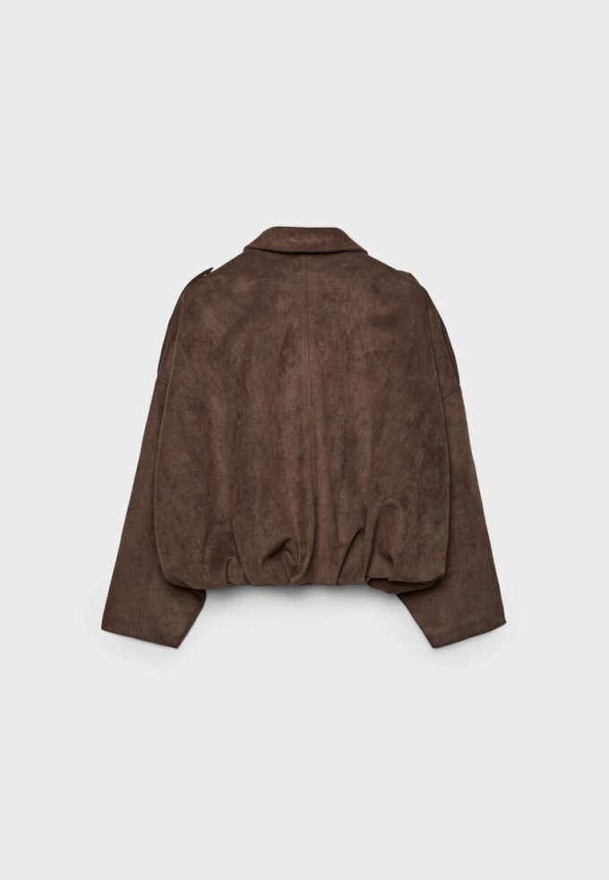 Bomberjacke aus Kunstwildleder Bomberjacke aus Kunstwildleder