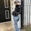 Bootcut-Jeans mit niedriger Taille