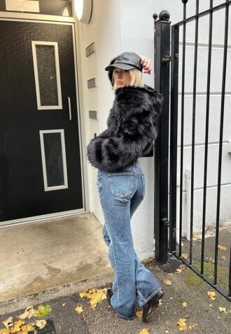 Bootcut-Jeans mit niedriger Taille