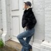 Bootcut-Jeans mit niedriger Taille