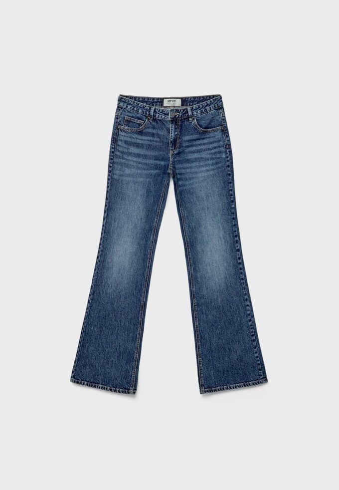 Bootcut-Jeans mit niedriger Taille