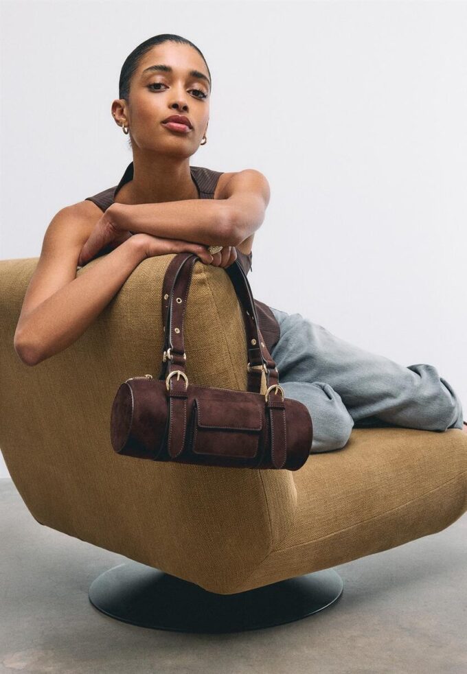 Bowling-Tasche mit Metalldetails