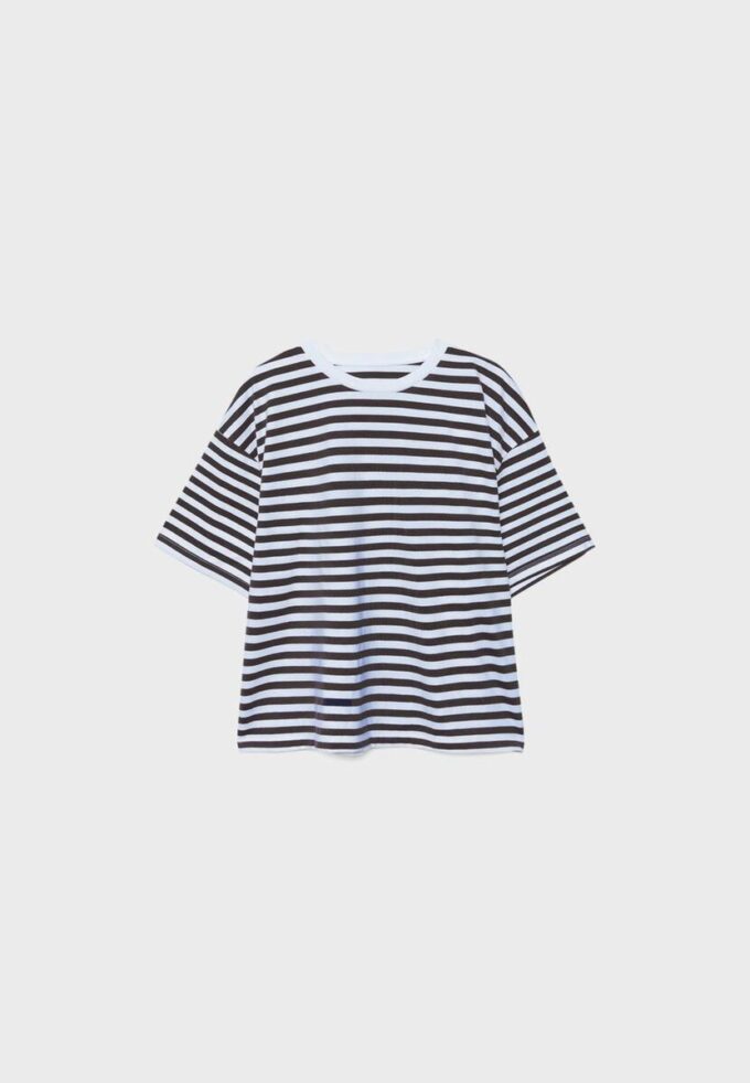 Boxy-T-Shirt mit kurzen Ärmeln