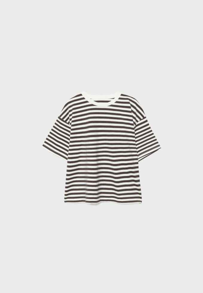 Boxy-T-Shirt mit kurzen Ärmeln
