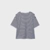 Boxy-T-Shirt mit kurzen Ärmeln