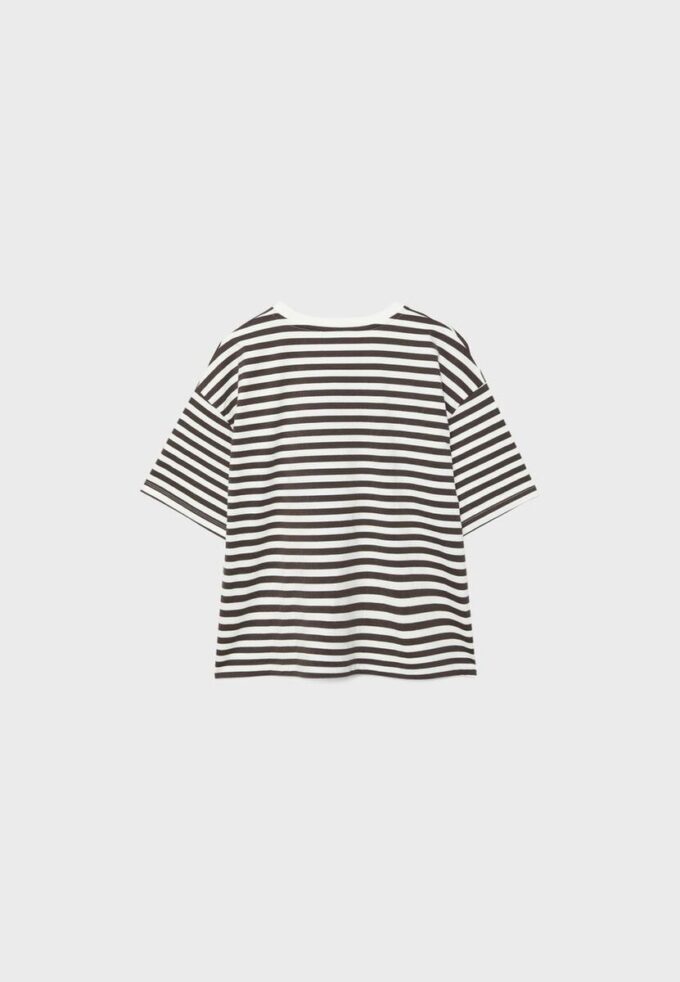 Boxy-T-Shirt mit kurzen Ärmeln