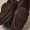 Braune Leder-Loafer