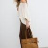 City-Shopper-Tasche mit Schnallendetail