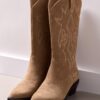 Cowboy-Stiefel aus Spaltleder