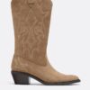 Cowboy-Stiefel aus Spaltleder