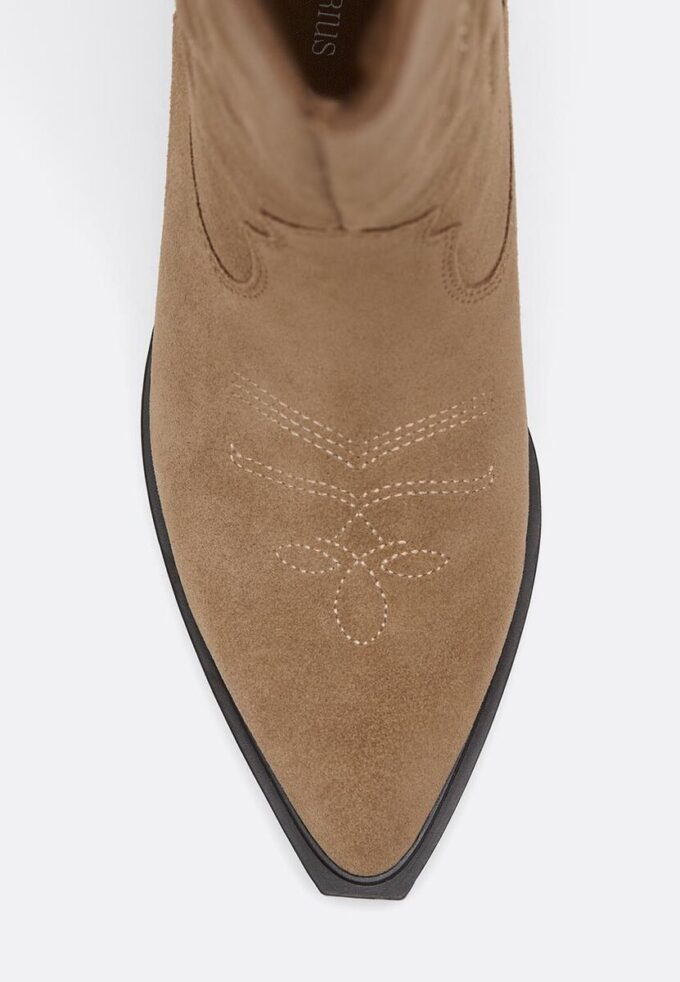 Cowboy-Stiefel aus Spaltleder