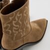 Cowboy-Stiefeletten aus Leder mit Absatz