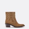 Cowboy-Stiefeletten aus Leder mit Absatz