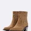 Cowboy-Stiefeletten aus Leder mit Absatz