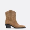 Cowboy-Stiefeletten aus Spaltleder