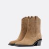 Cowboy-Stiefeletten aus Spaltleder