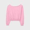 Cropped-Sweatshirt im Washed-Look Cropped-Sweatshirt im Washed-Look