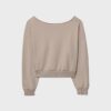 Cropped-Sweatshirt im Washed-Look Cropped-Sweatshirt im Washed-Look