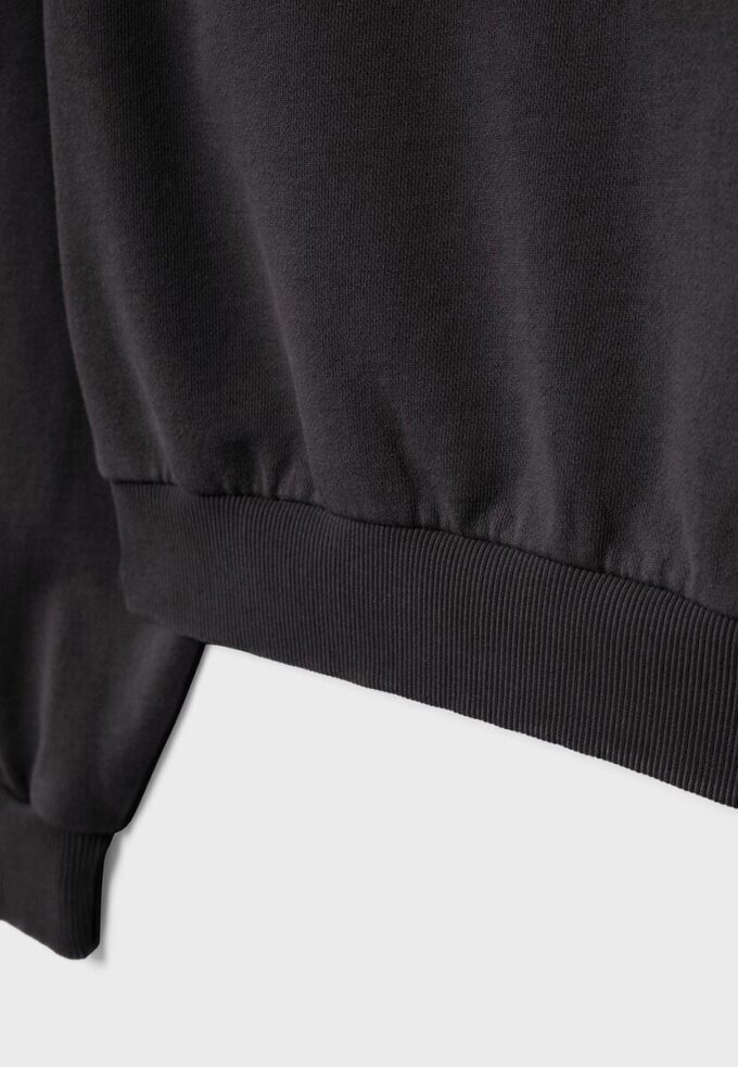 Cropped-Sweatshirt im Washed-Look Cropped-Sweatshirt im Washed-Look