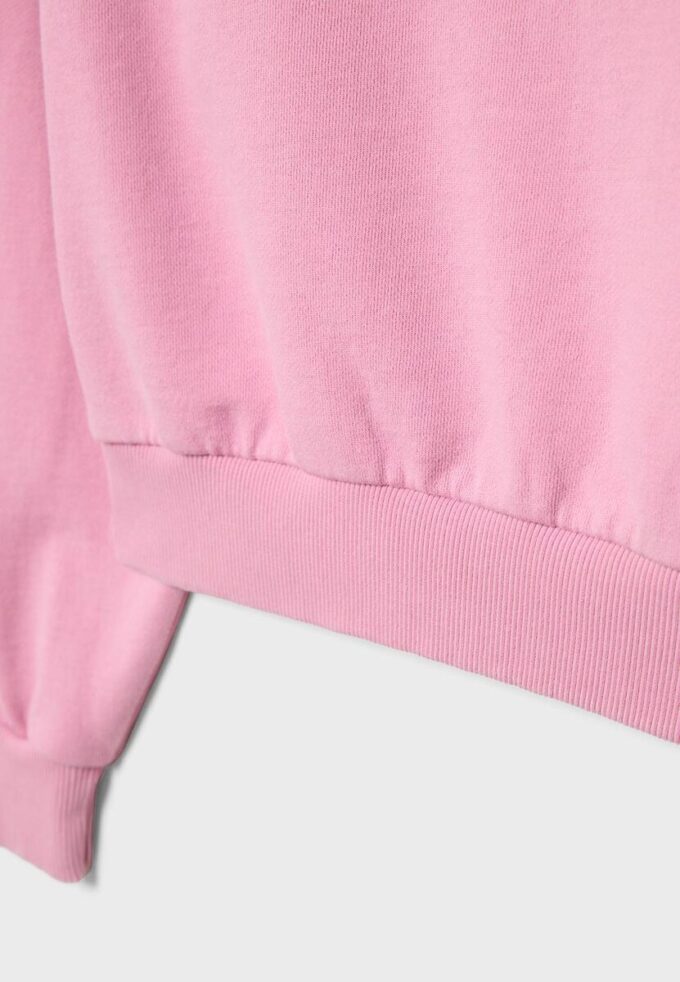 Cropped-Sweatshirt im Washed-Look Cropped-Sweatshirt im Washed-Look
