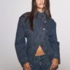 Cross-Over-Jeansjacke
