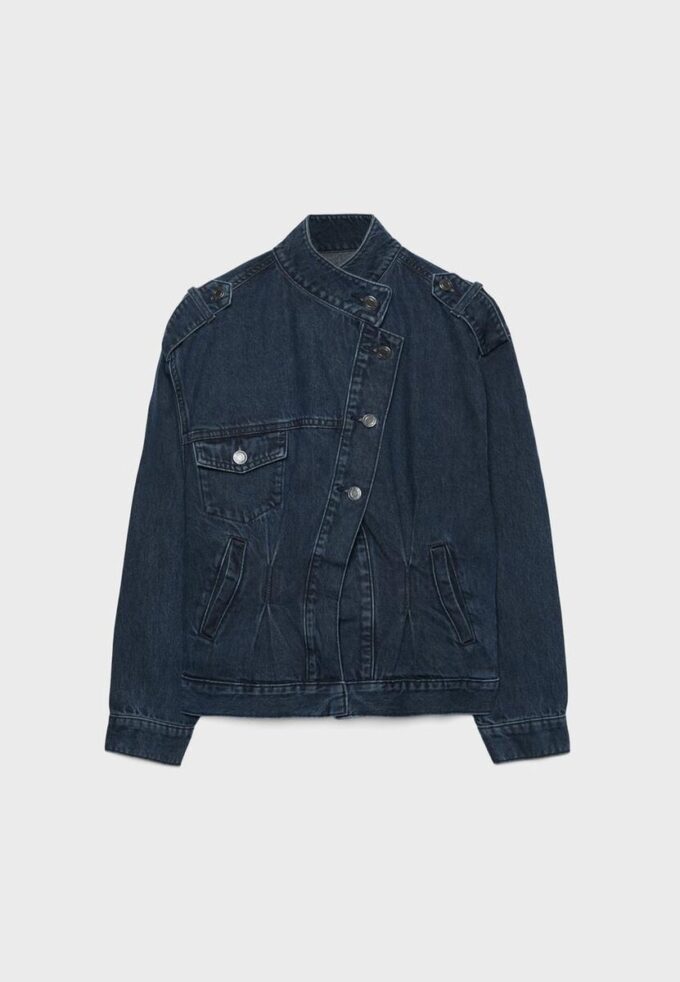 Cross-Over-Jeansjacke
