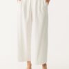 Culotte aus Leinenmischung mit Abnähern