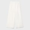 Culotte aus Leinenmischung mit Abnähern