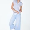 Culotte-Jeans mit Schaldetail Culotte-Jeans mit Schaldetail