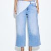 Culotte-Jeans mit Schaldetail