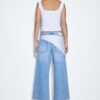 Culotte-Jeans mit Schaldetail