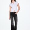 D04 Low-Rise-Jeans mit Flared-Bein