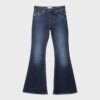 D04 Low-Rise-Jeans mit Flared-Bein