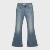 D04 Low-Rise-Jeans mit Flared-Bein
