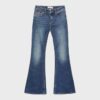 D04 Low-Rise-Jeans mit Flared-Bein
