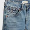 D04 Low-Rise-Jeans mit Flared-Bein