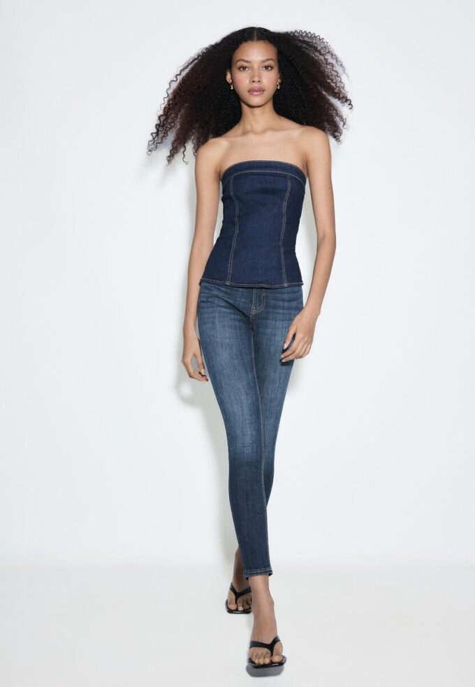 D07 Skinny-Jeans mit normaler Leibhöhe