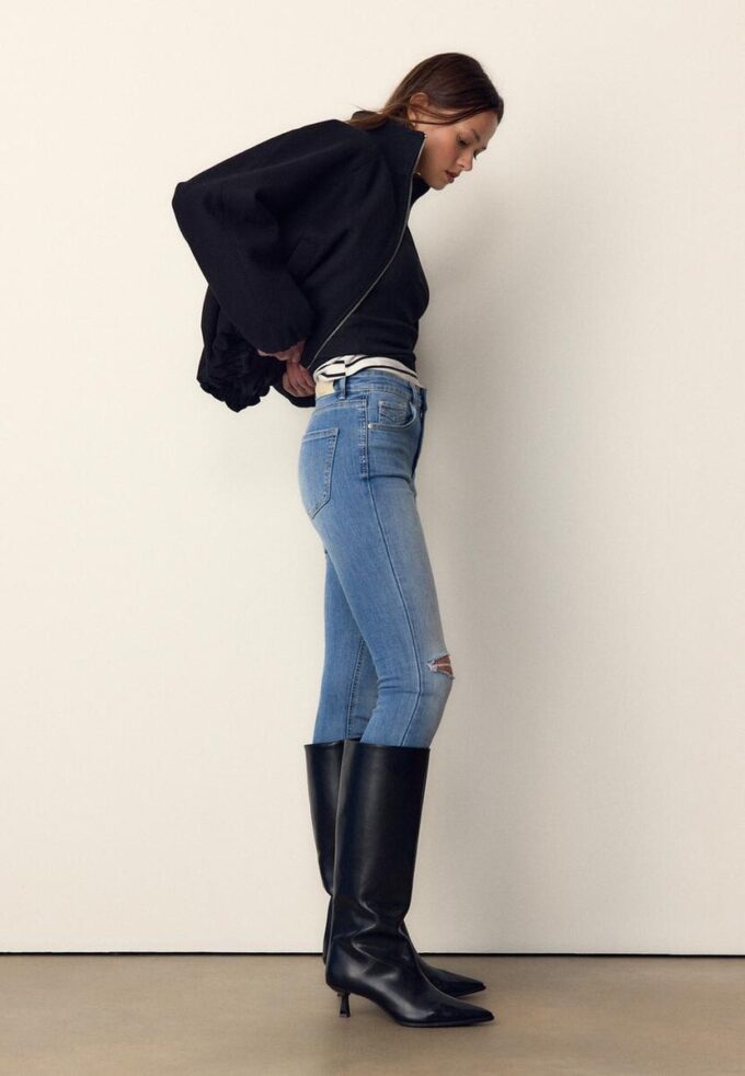 D07 Skinny-Jeans mit normaler Leibhöhe