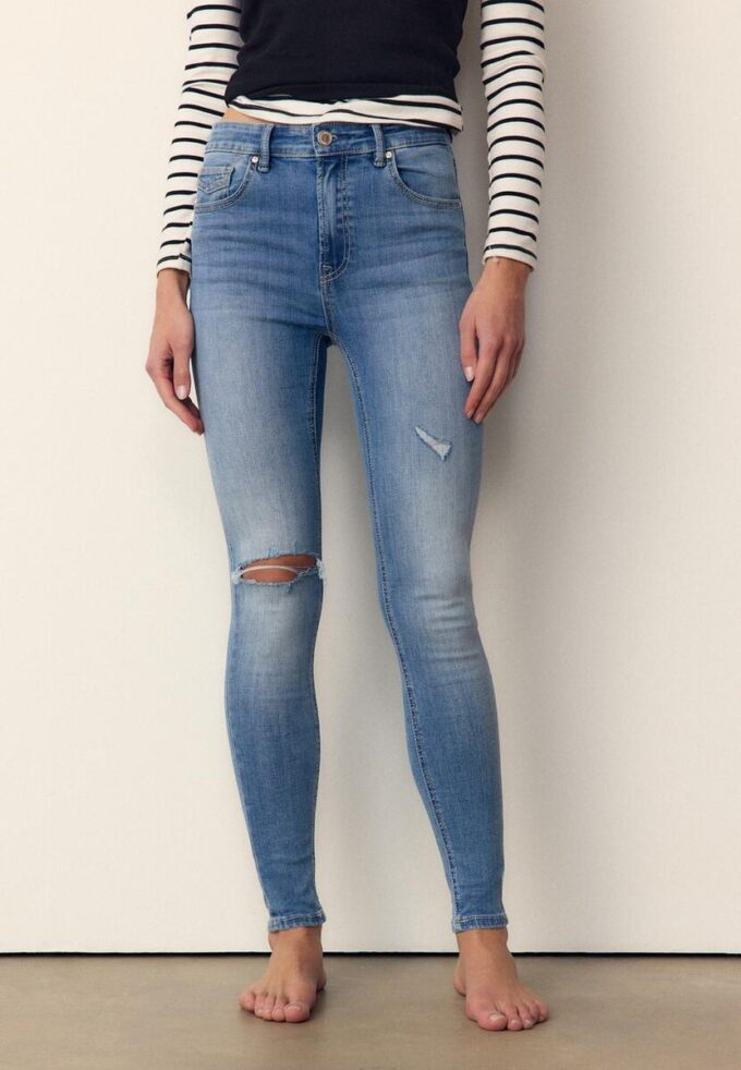 D07 Skinny-Jeans mit normaler Leibhöhe