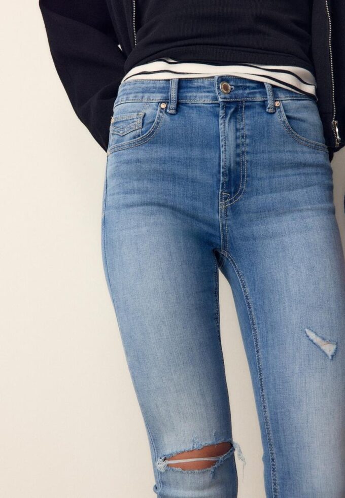 D07 Skinny-Jeans mit normaler Leibhöhe