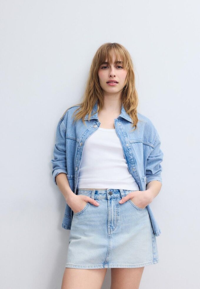 D60 Basics Denim-Minirock
